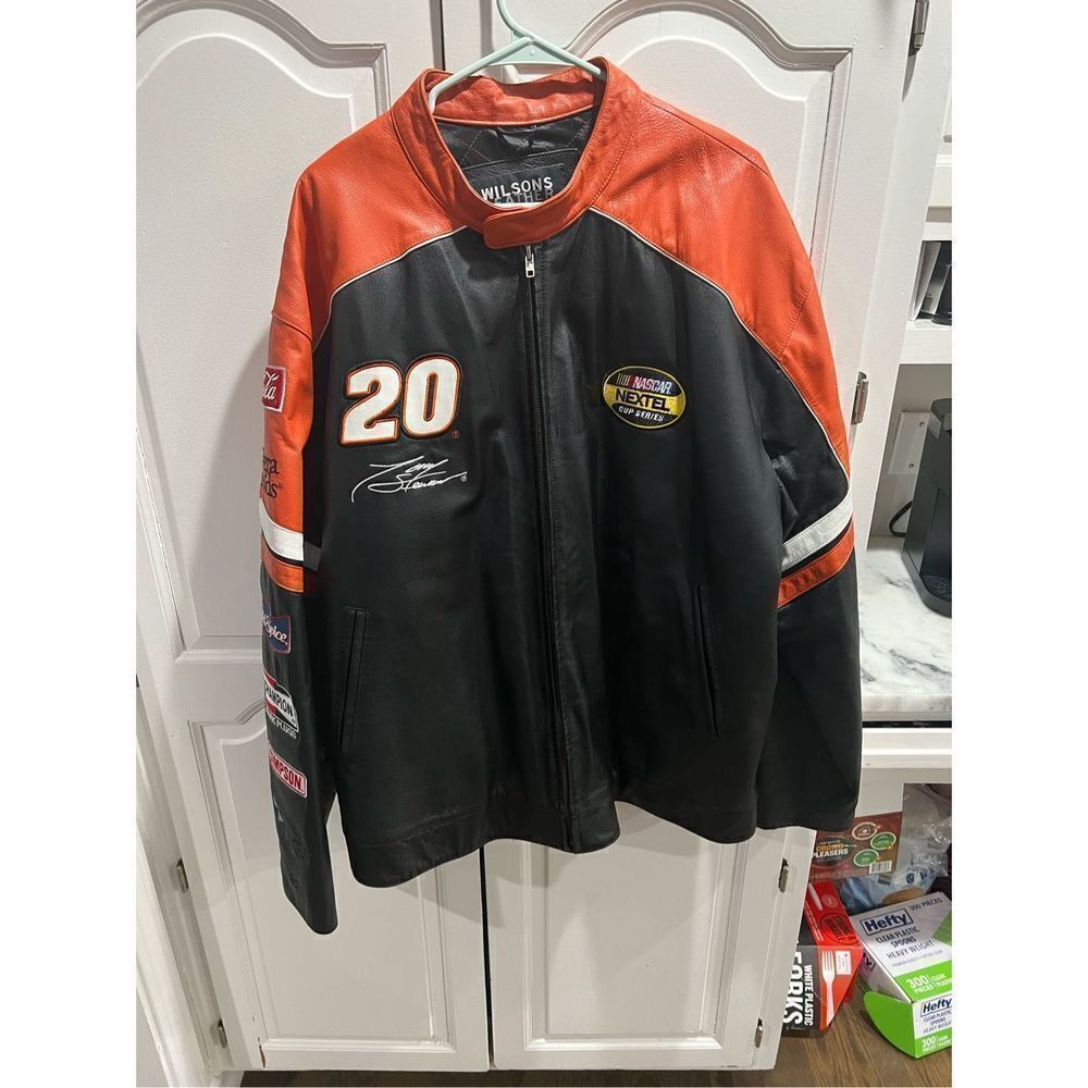 Tony Stewart Jacket 2XL Wilsons Leather Chase Authentics NASCAR Racing Starter